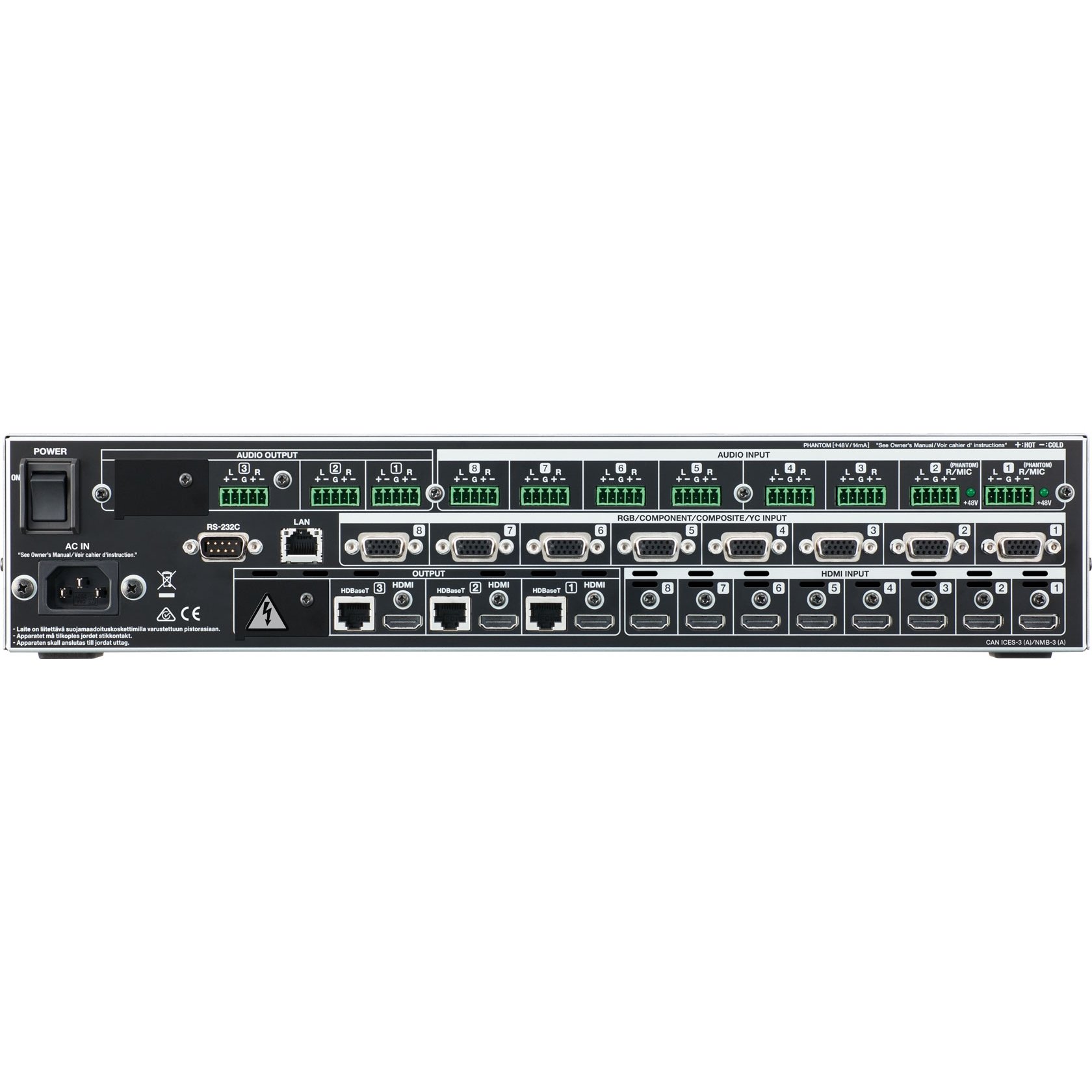 Amazon | Roland xs-83h 8 x 3マルチフォーマットAVマトリックス